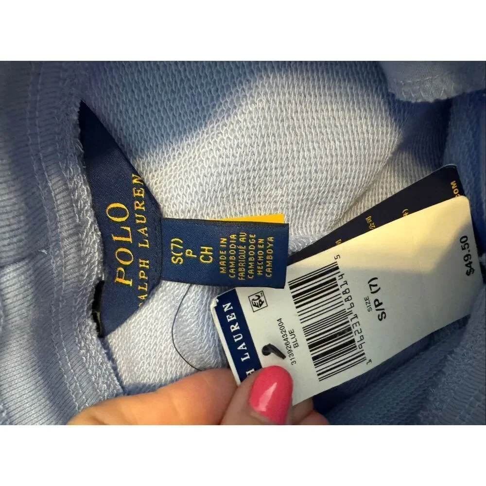 NWT Polo Ralph Lauren Kids Blue Joggers Size Small 7